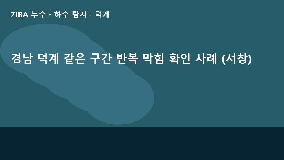 경남 덕계 같은 구간 반복 막힘 확인 사례 (서창)